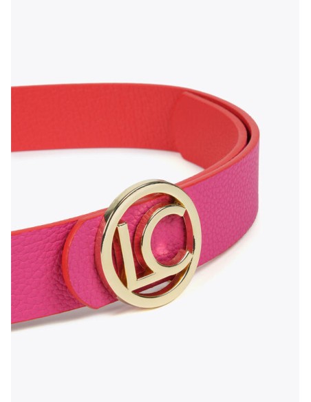 CINTURÓN-REVERSIBLE-ROJO-ROSA-HEBILLA-LOGO-LC-LOLA-CASADEMUNT CINTURÓN-REVERSIBLE-ROJO-ROSA-HEBILLA-LOGO-LC-LOLA-CASADEMUNT