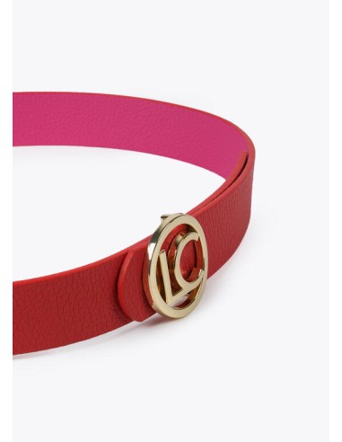 CINTURÓN-REVERSIBLE-ROJO-ROSA-HEBILLA-LOGO-LC-LOLA-CASADEMUNT