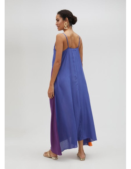 VESTIDO LARGO TRICOLOR LOLA CASADEMUNT