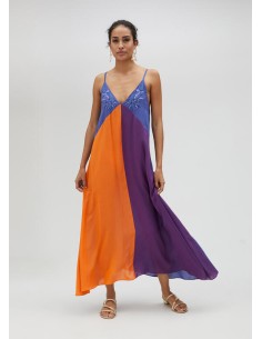 VESTIDO-LARGO-TIRANTES-TRICOLOR-CUELLO-PICO-LOLA-CASADEMUNT