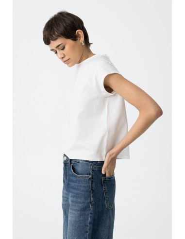 CAMISETA-BLANCA-BÁSICA-CUELLO-REDONDO-MANGA-CORTA-FIORI-TIFFOSI