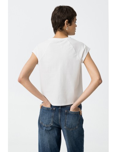 CAMISETA-BLANCA-BÁSICA-CUELLO-REDONDO-MANGA-CORTA-FIORI-TIFFOSI