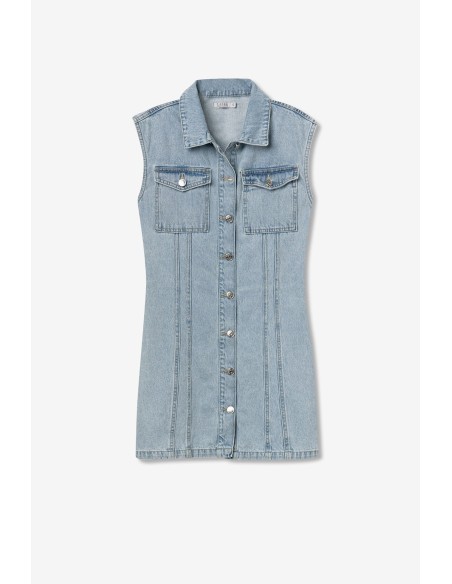 VESTIDO-DENIM-AZUL-CLARO-ABOTONADO-CUELLO-SOLAPA-ATHENA-TIFFOSI VESTIDO-DENIM-AZUL-CLARO-ABOTONADO-CUELLO-SOLAPA-ATHENA-TIFFOSI