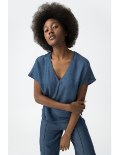 BLUSA-VAQUERA-CUELLO-PICO-MANGA-CORTA-MARA-TIFFOSI
