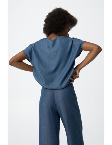 BLUSA-VAQUERA-CUELLO-PICO-MANGA-CORTA-MARA-TIFFOSI BLUSA-VAQUERA-CUELLO-PICO-MANGA-CORTA-MARA-TIFFOSI
