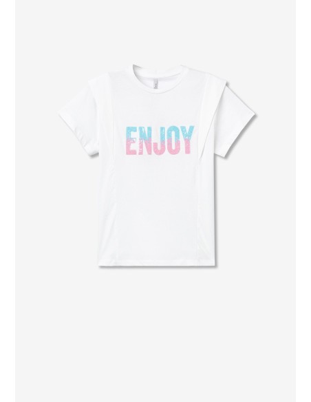 CAMISETA-BLANCA-ENJOY-BICOLOR-LENTEJUELAS-DION-TIFFOSI CAMISETA-BLANCA-ENJOY-BICOLOR-LENTEJUELAS-DION-TIFFOSI