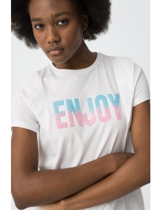 CAMISETA-BLANCA-ENJOY-BICOLOR-LENTEJUELAS-DION-TIFFOSI 2