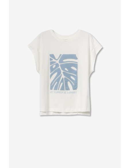 CAMISETA-BLANCA-ESTAMPADO-BORDADO-AZUL-BEBE-SUN-TIFFOSI CAMISETA-BLANCA-ESTAMPADO-BORDADO-AZUL-BEBE-SUN-TIFFOSI