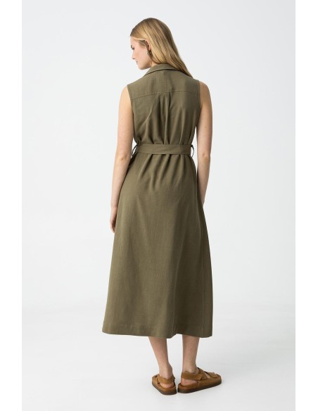 VESTIDO-MIDI-ABOTONADO-DESMANGADO-FAVO-TIFFOSI VESTIDO-MIDI-ABOTONADO-DESMANGADO-FAVO-TIFFOSI