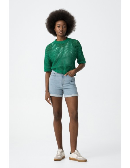 SHORTS.VAQUEROS-TIRO-ALTO-BAJO-PLIEGUE-GIO-TIFFOSI SHORTS.VAQUEROS-TIRO-ALTO-BAJO-PLIEGUE-GIO-TIFFOSI