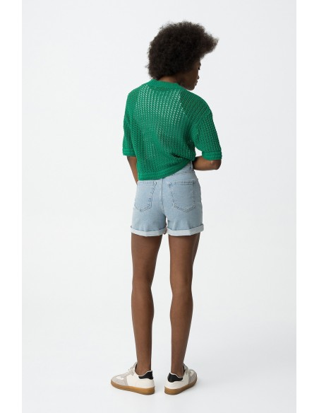 SHORTS.VAQUEROS-TIRO-ALTO-BAJO-PLIEGUE-GIO-TIFFOSI SHORTS.VAQUEROS-TIRO-ALTO-BAJO-PLIEGUE-GIO-TIFFOSI