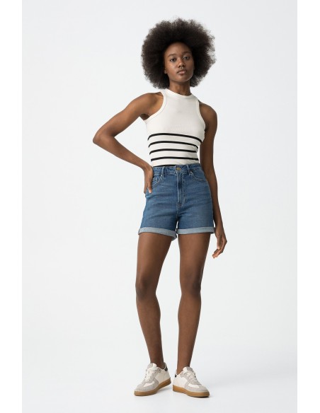 SHORTS.VAQUEROS-TIRO-ALTO-BAJO-PLIEGUE-GIO-TIFFOSI SHORTS.VAQUEROS-TIRO-ALTO-BAJO-PLIEGUE-GIO-TIFFOSI