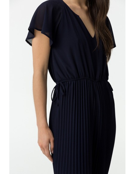 MONO-LARGO-MARINO-CUELLO-ÌCO-CINTURA-ELÁSTICA-PANTALONES-EFECTO-PLISADO MONO-LARGO-MARINO-CUELLO-ÌCO-CINTURA-ELÁSTICA-PANTALONES-EFECTO-PLISADO