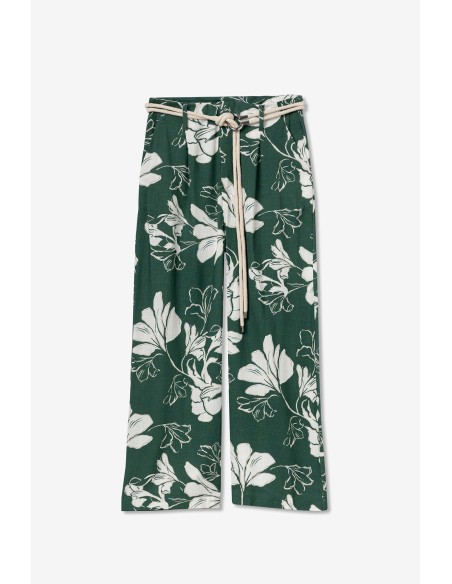 PANTALONES-LARGOS-VERDES-ESTAMPADO-FLORES-CORDÓN-HEBILLA-JOANA-TIFFOSI PANTALONES-LARGOS-VERDES-ESTAMPADO-FLORES-CORDÓN-HEBILLA-JOANA-TIFFOSI