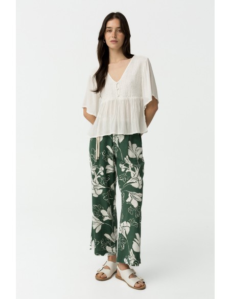 PANTALONES-LARGOS-VERDES-ESTAMPADO-FLORES-CORDÓN-HEBILLA-JOANA-TIFFOSI PANTALONES-LARGOS-VERDES-ESTAMPADO-FLORES-CORDÓN-HEBILLA-JOANA-TIFFOSI