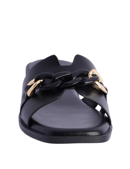 SANDALIAS-NEGRAS-PLANAS-CADENAS-NEGRO-ORO-EMMA-TIFFOSI SANDALIAS-NEGRAS-PLANAS-CADENAS-NEGRO-ORO-EMMA-TIFFOSI