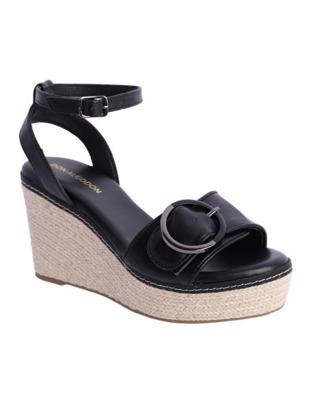 SANDALIAS-CUÑA-NEGRAS-HEBILLA-CIERRE-TOBILLERO-LUISA-DON-ALGODÓN SANDALIAS-CUÑA-NEGRAS-HEBILLA-CIERRE-TOBILLERO-LUISA-DON-ALGODÓN