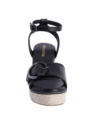 SANDALIAS-CUÑA-NEGRAS-HEBILLA-CIERRE-TOBILLERO-LUISA-DON-ALGODÓN