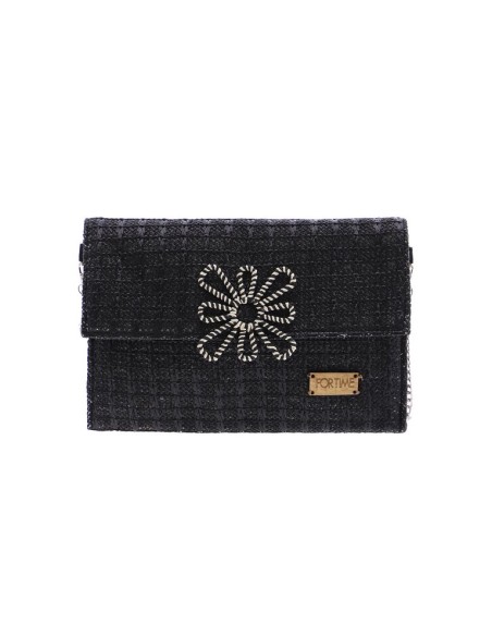 BOLSO-MANO-RAFIA-NEGRA-SOLAPA-IMÁN-GIA-FORTIME