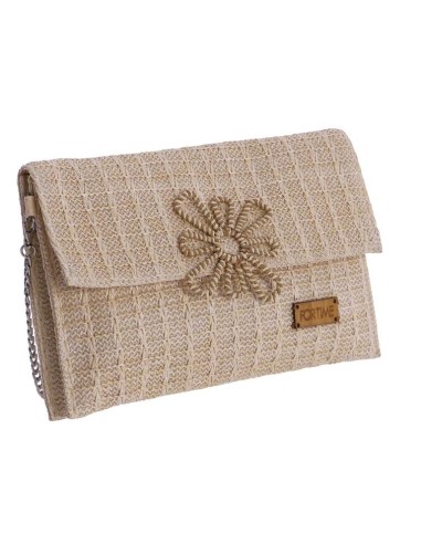 BOLSO-MANO-RAFIA-BEIGE-SOLAPA-IMÁN-GIA-FORTIME