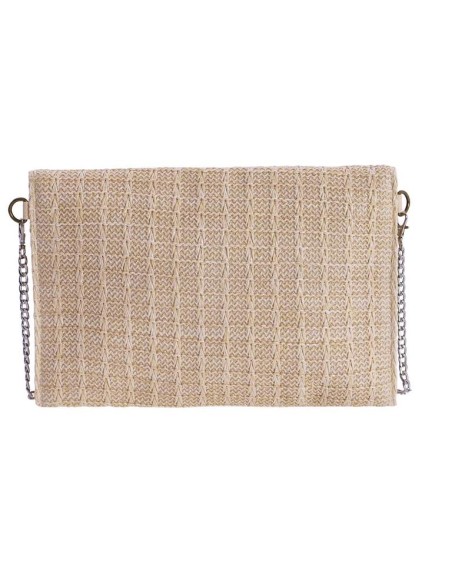 BOLSO MANO BEIGE RAFIA GIA FORTIME