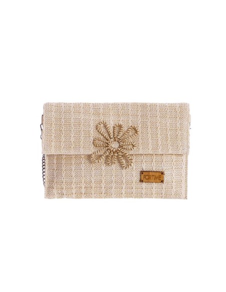 BOLSO-MANO-RAFIA-BEIGE-SOLAPA-IMÁN-GIA-FORTIME