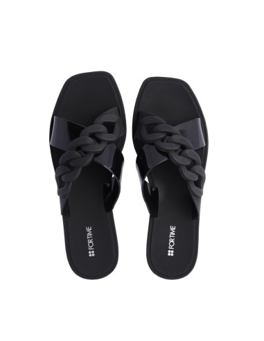 CHANCLAS-NEGRAS-DOS-TIRAS-CRUZADAS-LIS-CADENA-SANTORINI-FORTIME