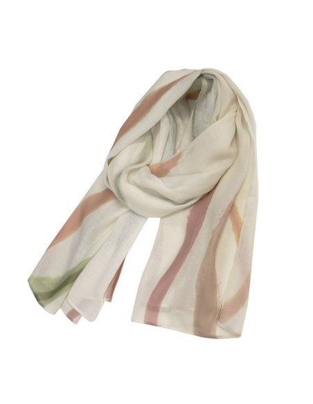 PAÑUELO BEIGE PINCELADAS DON ALGODÓN