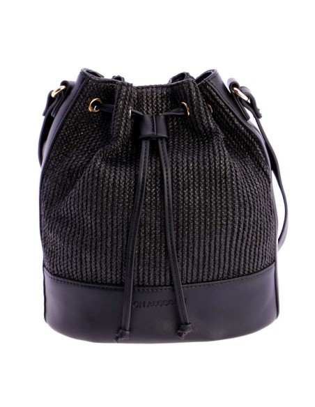 BANDOLERA-SACO-RAFIA-NEGRA.ASA.BANDOLERA-REGULABLE-DON-ALGODÓN