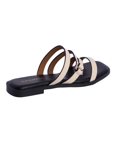 SANDALIA-GLADIADOR-COMBiNADA-BEIGE-NEGRO-SANDRA-DON-ALGODÓN