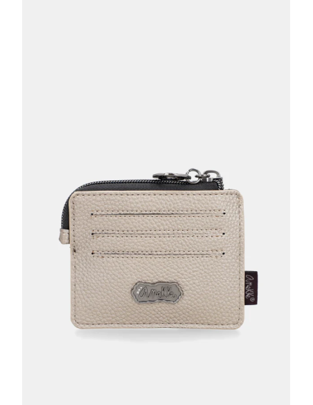 TARJETERO-MONEDERO-PEQUEÑO-DOS-COMPARTIMENTOS-LENGÚETA-CREMALLERA-REAL-MANIIFESTO-ANEKKE