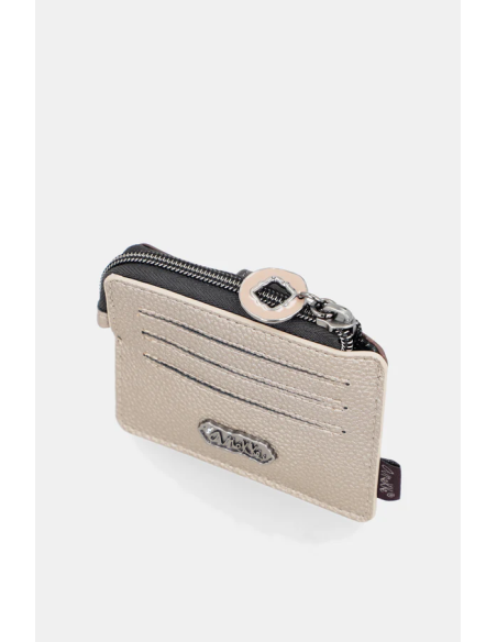 TARJETERO-MONEDERO-PEQUEÑO-DOS-COMPARTIMENTOS-LENGÚETA-CREMALLERA-REAL-MANIIFESTO-ANEKKE