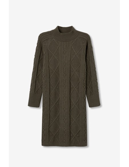 VESTIDO-PUNTO-TRENZADO-VERDE-MARIJIN-TIFFOSI VESTIDO-PUNTO-TRENZADO-VERDE-MARIJIN-TIFFOSI