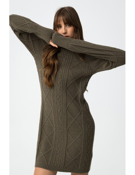 VESTIDO-PUNTO-TRENZADO-VERDE-MARIJIN-TIFFOSI VESTIDO-PUNTO-TRENZADO-VERDE-MARIJIN-TIFFOSI