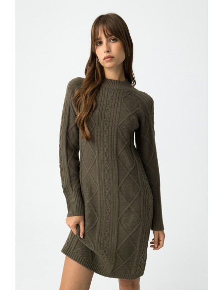 VESTIDO-PUNTO-TRENZADO-VERDE-MARIJIN-TIFFOSI VESTIDO-PUNTO-TRENZADO-VERDE-MARIJIN-TIFFOSI