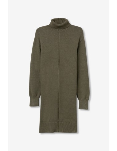VESTIDO-VERDE-MILITAR-COSTURA-FRONTAL-CUELLO-ALTO-THALIA-TIFFOSI