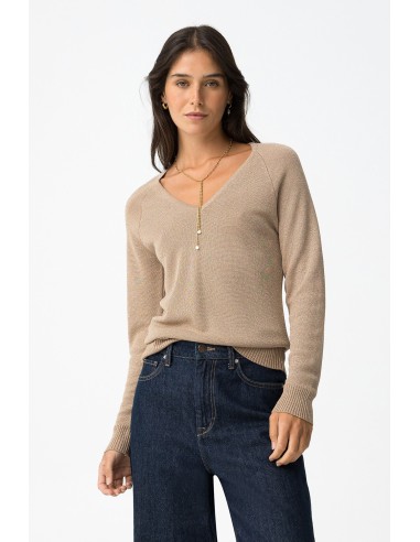 JERSEY-PICO-BEIGE-HILO-METALIZADO-CASSIA-TIFFOSI