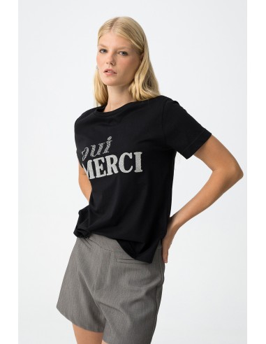 CAMISETA-MANGA-CORTA.DETALLES-BORDADOS-FRONTALES-NEGRA-BLANCA-BOLD-TIFFOSI