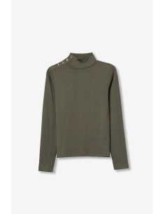 CAMISETA-VERDE-MILITAR-DETALLES-DORADOS-CUELLO-PERKINS-BARILA-TIFFOSI 2