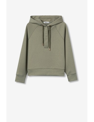 SUDADERA-BRILLO-CAPUCHA.CORDÓN-BOTONES FRONTALES-DIANE TIFFOSI