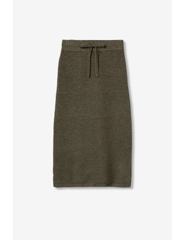 FALDA-VERDE-MIDI-CORDÓN-AJUSTABLE-MUFFIN-TIFFOSI