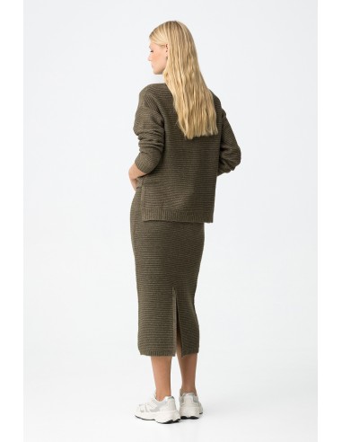 FALDA-VERDE-MIDI-CORDÓN-AJUSTABLE-MUFFIN-TIFFOSI