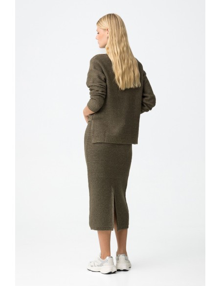 FALDA-VERDE-MIDI-CORDÓN-AJUSTABLE-MUFFIN-TIFFOSI