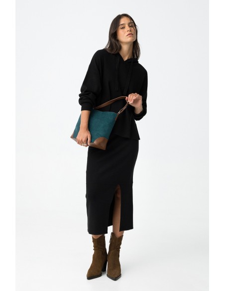 FALDA-NEGRA-MIDI-PUNTO-KYRI-TIFFOSI