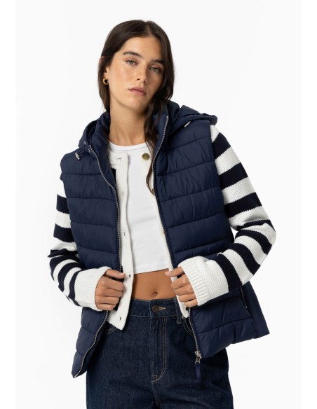 CHALECO-COMBINADO-ACOLCHADO-CAPUCHA-BOLSILLOS-LATERALES-TIFFOSI