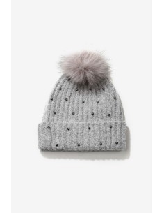 GORRO-POMPÓN-PELO-BIUFANDA-DETALLES-METÁLICOS-GRIS-SANGHAI-TIFFOSI
