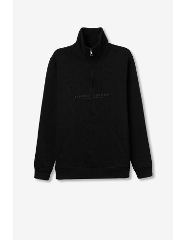 SUDADERA-CUELLO-ALTO-CIERRE-CREMALLERA-TEXTO-RELIEVE-GARLAND-TIFFOSI