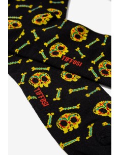 CALCETINES-NEGROS-CALAVERAS-HUESOS-AMARILLO-ROJO-QUADES-TIFFOSI 2