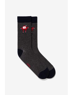 CALCETINES-GRISES-MARINO-PAPA-NOEL-QUENNEL-TIFFOSI 2