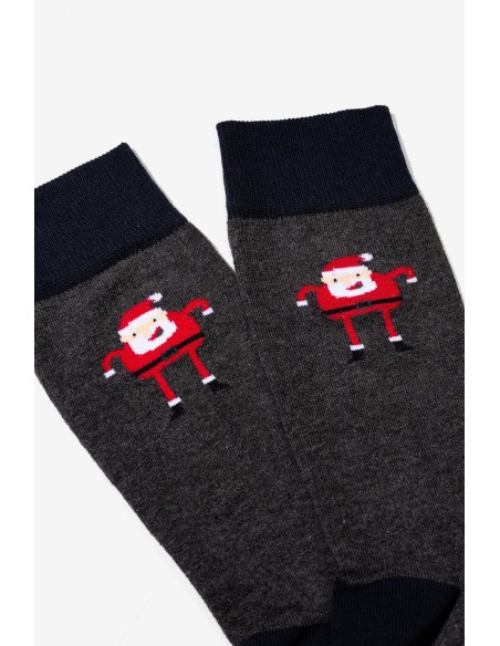 CALCETINES-GRISES-MARINO-PAPA-NOEL-QUENNEL-TIFFOSI CALCETINES-GRISES-MARINO-PAPA-NOEL-QUENNEL-TIFFOSI
